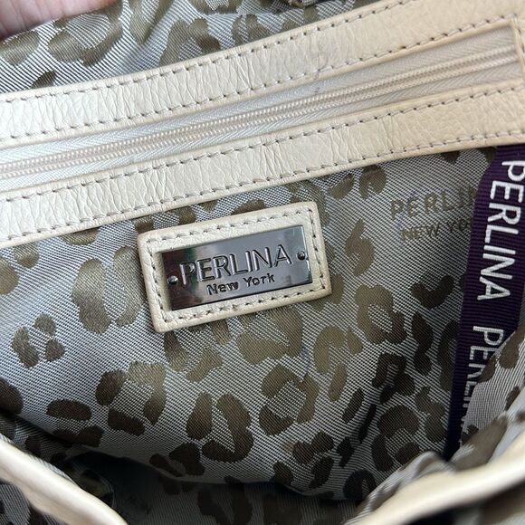 New Perlina, genuine, leather, oversized, shoulder, handbag purse soft luxurious - Picture 15 of 15